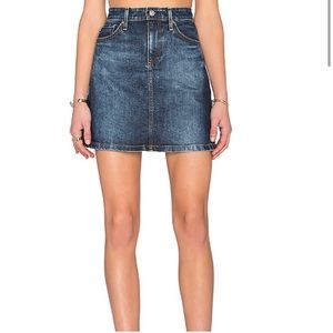 NWOT Ag Adriano Goldschmied Ali A-Line Denim Skirt Size 31R = US Size 12